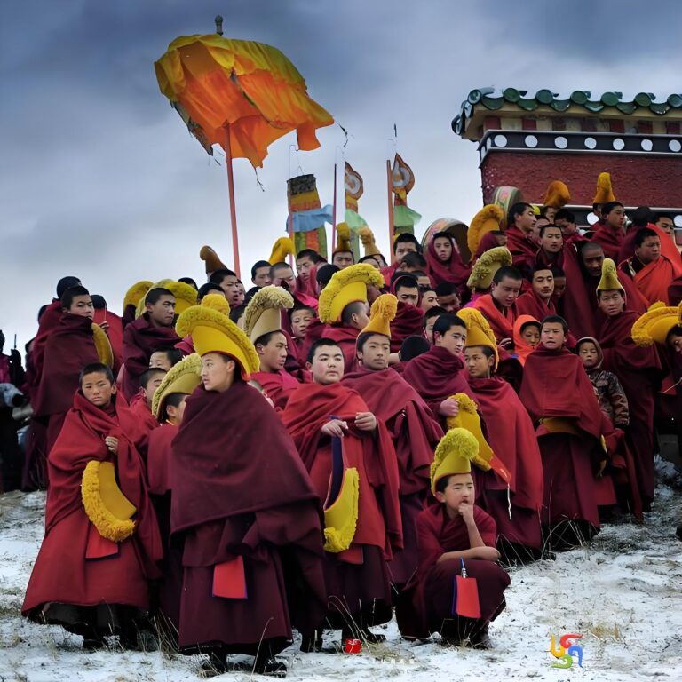 Tibetan monks